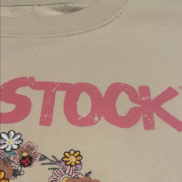Woodstock Floral Peace Sign Graphic Sweatshirt - Picture 8 of 12